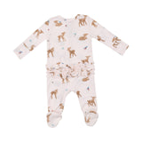 Angel Dear Soft Deer 2 Way Ruffle Zipper Footie