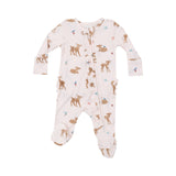 Angel Dear Soft Deer 2 Way Ruffle Zipper Footie