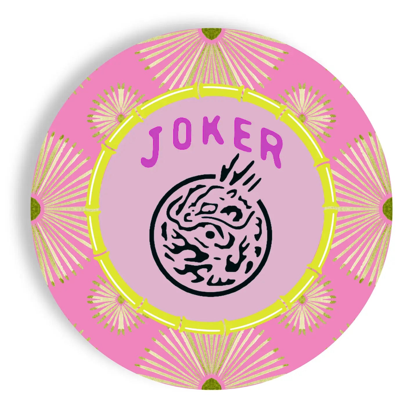 Mahjong Psych Joker 24ct 9" Salad Paper Plates
