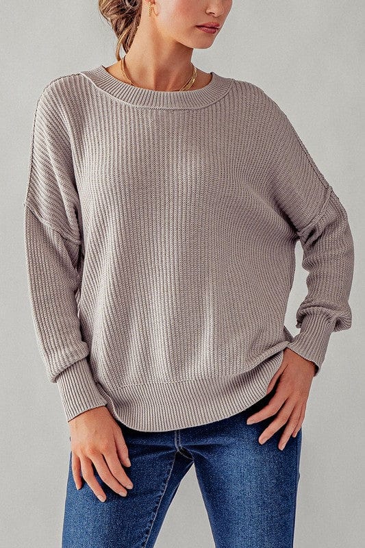 Urban Daizy Urban Daizy Relaxed Fit Rib Knit Sweater - Little Miss Muffin Children & Home