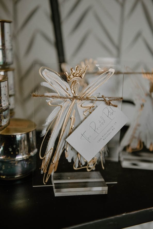 The Painted Petal 5x7 Acrylic Angel with Stand - Little Miss Muffin Children & Home