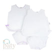Paty, Inc. Paty Knit 2 Piece Sleeveless Diaper Set, White with No Bow - Little Miss Muffin Children & Home