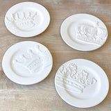 The Royal Standard Royal Crown Embossed Plates (set of 4)