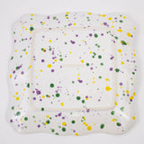 The Royal Standard Orleans 11.5" Square Platter White/Multi