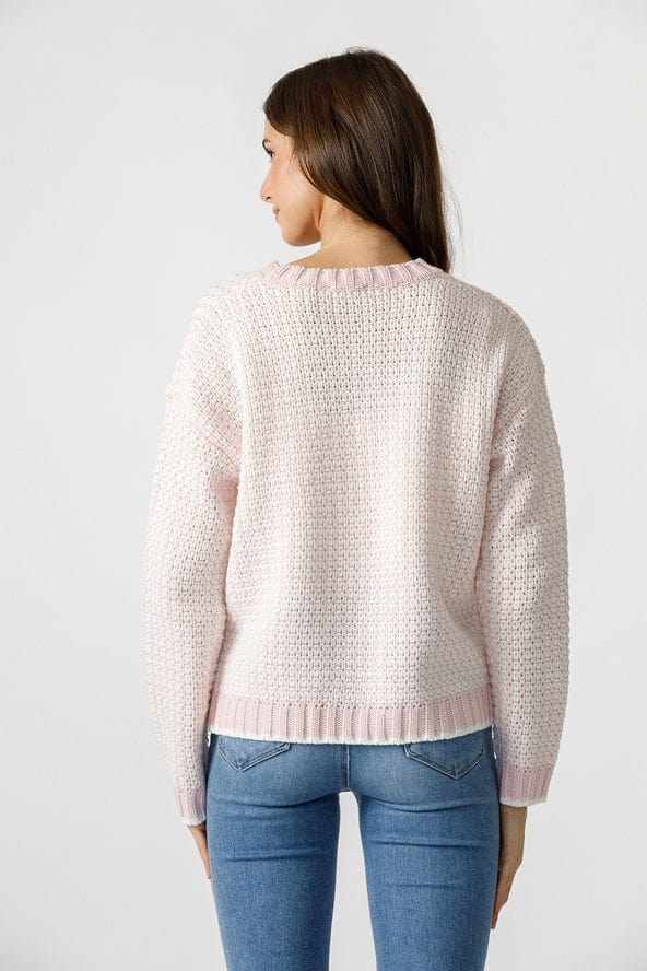 Storia Storia Cable Knit Crew Neck Sweater - Little Miss Muffin Children & Home