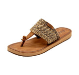 Flojos Gracia Hooded Thong Sandal in Tan Multi