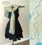 Maritime Tribes Maritime Tribes New Orleans Map Sheer Scarf - Little Miss Muffin Children & Home