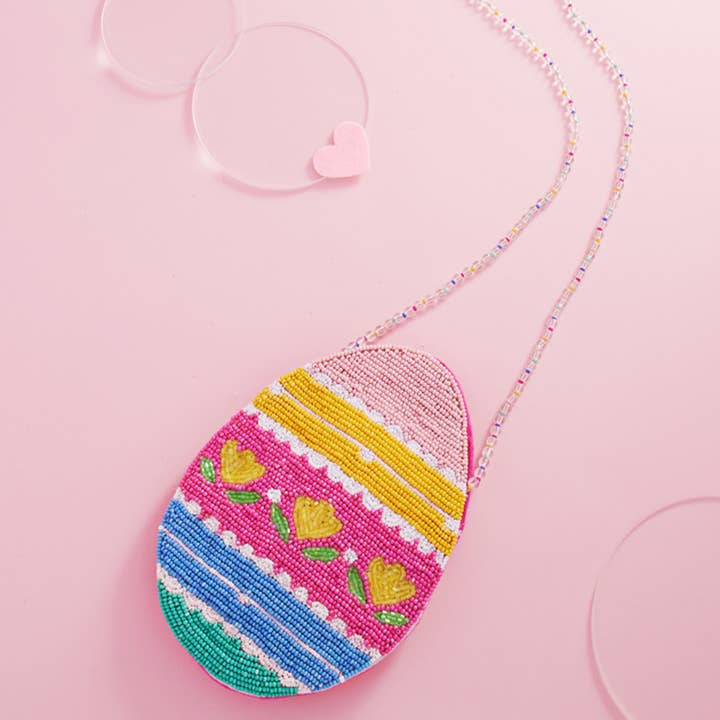 Fashion City Fashion City Easter Egg Seed-Beaded Crossbody Bag - Little Miss Muffin Children & Home