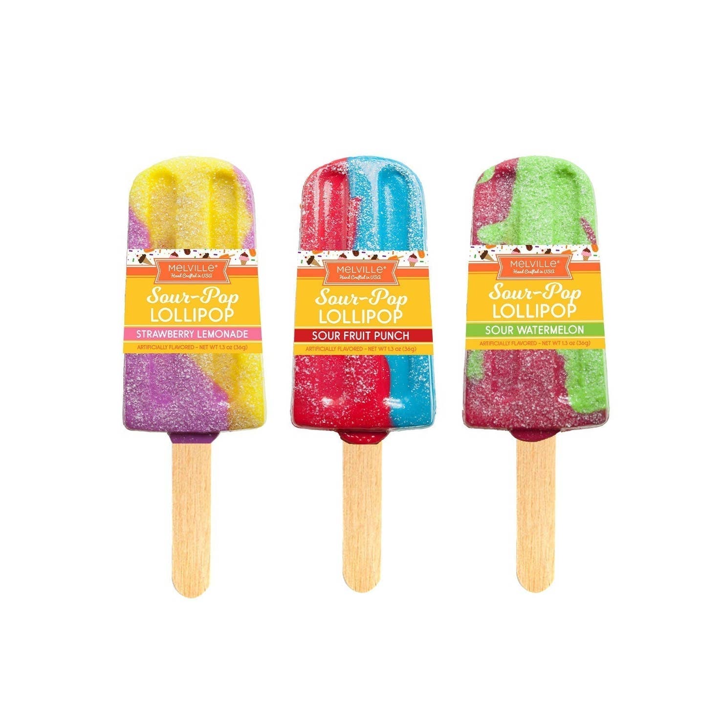 Melville Candy Sour Pop Lollipop - Little Miss Muffin Children & Home