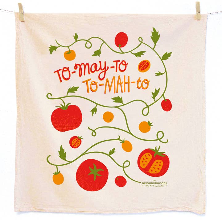 Tomato Basil Tea Towel Gift Set