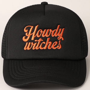 Fashion City Howdy Witches Embroidered Mesh Back Trucker Hat - Little Miss Muffin Children & Home