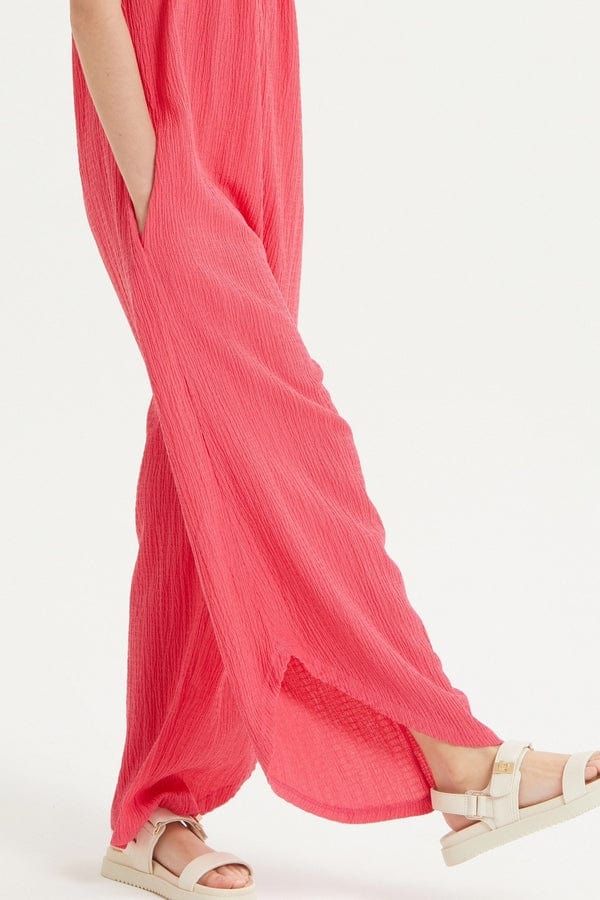 Good Girl Good Girl Asymmetrical Hem Crinkle Texture Jumpsuit Overall - Little Miss Muffin Children & Home