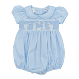 Lulu Bebe Nativity Smocked Rosie Bubble