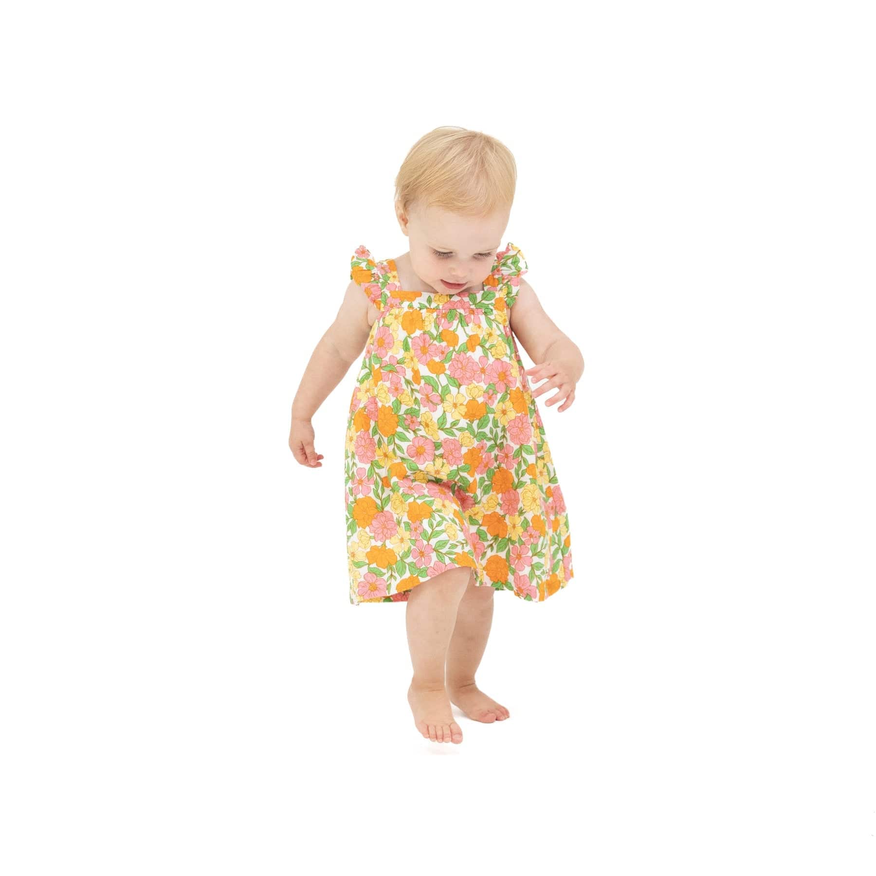 Angel Dear Angel Dear Botanical Retro Floral Sundress - Little Miss Muffin Children & Home