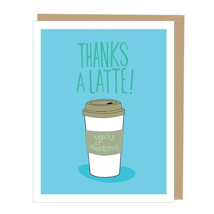 Apartment 2 Cards Apartment 2 Cards Latte Thank You Card - Little Miss Muffin Children & Home