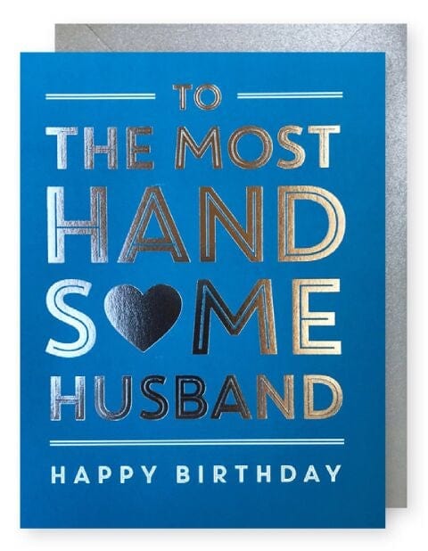 J.Falkner Cards J Falkner Handsome Husband Birthday Card - Little Miss Muffin Children & Home