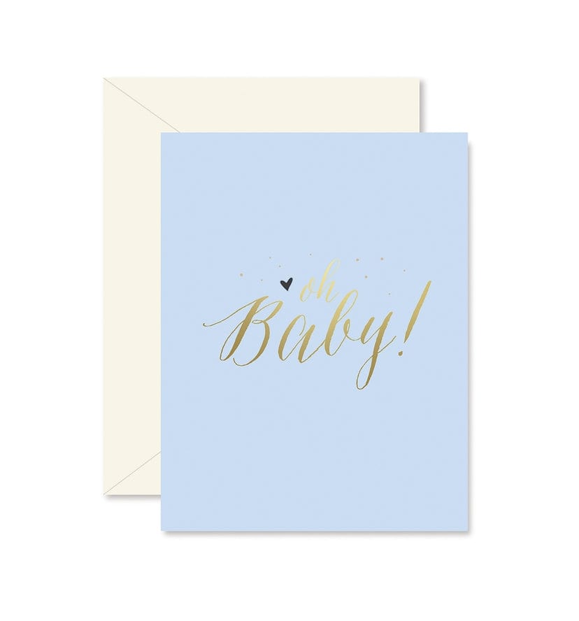 Ginger P Designs Ginger P Designs Blue Oh Baby! Greeting Card - Little Miss Muffin Children & Home