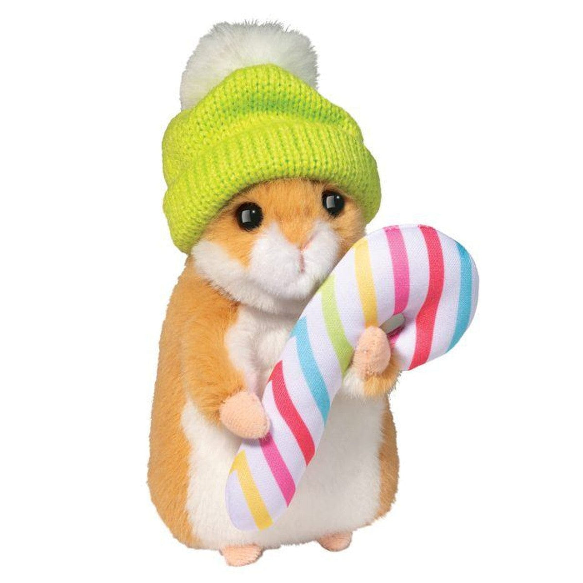 Douglas Toys Douglas Toys Hamster with Winter Hat And Candy Cane - Little Miss Muffin Children & Home