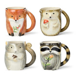 Certified International  Woodland Critters Fall 3-D Mug 16 oz, 4 Available Styles