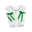 Lulu Bebe Mistletoe Embroidered Scalloped Nia Bubble with Ruffle Collar - Little Miss Muffin Children & Home