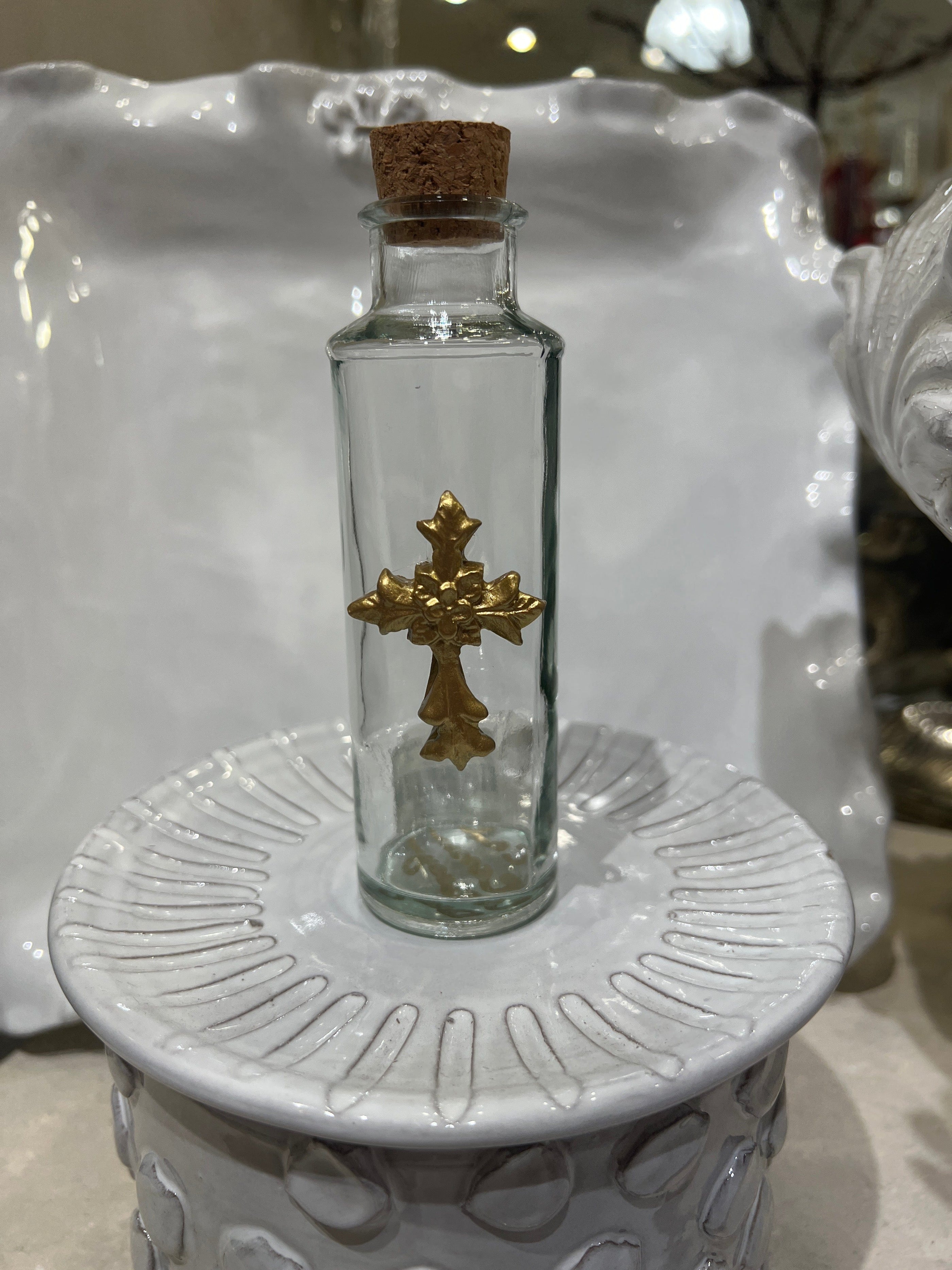 Carol Cassisa Carol Cassisa Tall Holy Water Bottle - Little Miss Muffin Children & Home