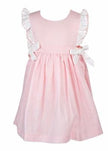 Lulu Bebe Lulu Bebe Bella Linen Ruffle Sleeve Dress with Side Bows - Little Miss Muffin Children & Home