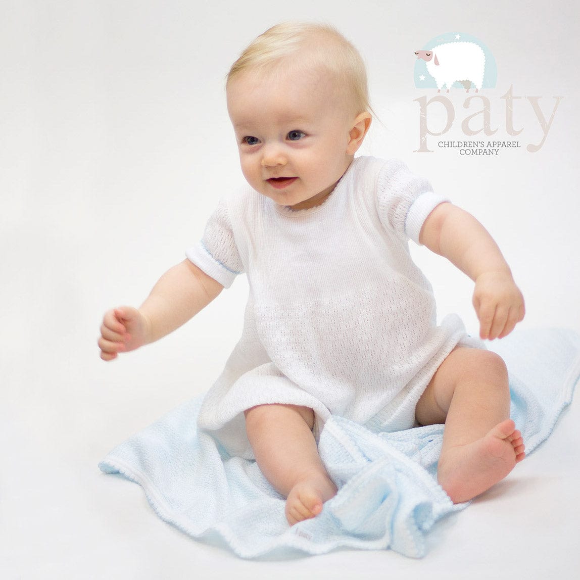 Paty, Inc. Paty Short Sleeve Cuffed White Bubble with White Trim - Little Miss Muffin Children & Home