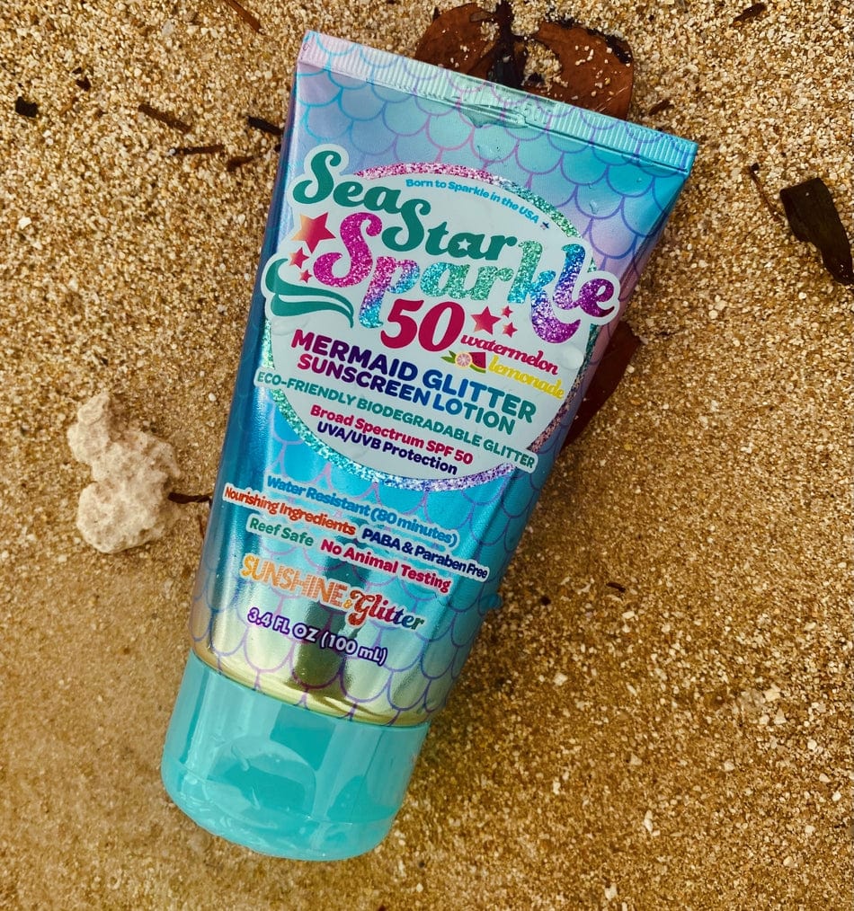 Sunshine & Glitter Sunshine & Glitter Sea Star Sparkle Spf 50+ Sun Lotion - Little Miss Muffin Children & Home