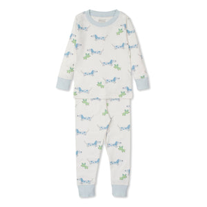 Kissy Kissy Pajama Set Snug Print Puppy Fun