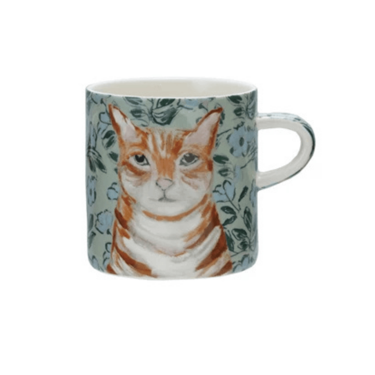 16oz Stoneware Mug with Pattern & Animal Image