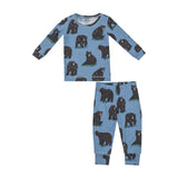 Angel Dear Black Bears Long Sleeve Loungewear Set