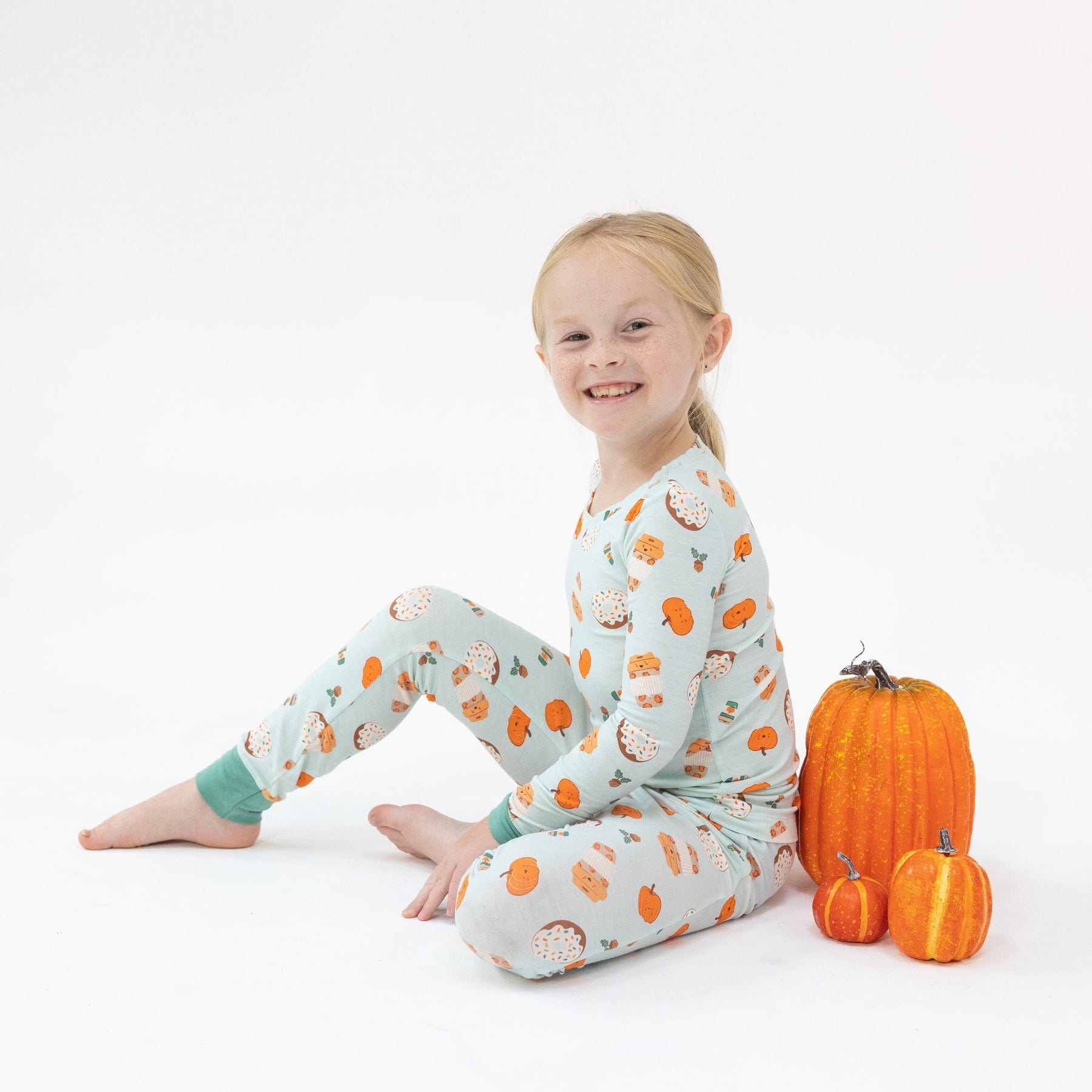 Angel Dear Angel Dear Pumpkin Spice Latte Long Sleeve Loungewear Set - Little Miss Muffin Children & Home