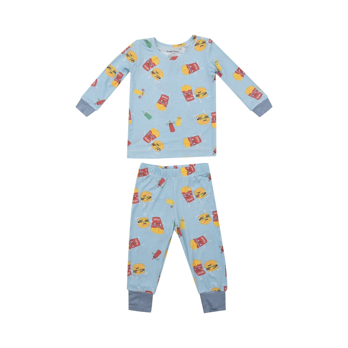 Angel Dear Angel Dear Fast Food Blue Long Sleeve Loungewear Set - Little Miss Muffin Children & Home