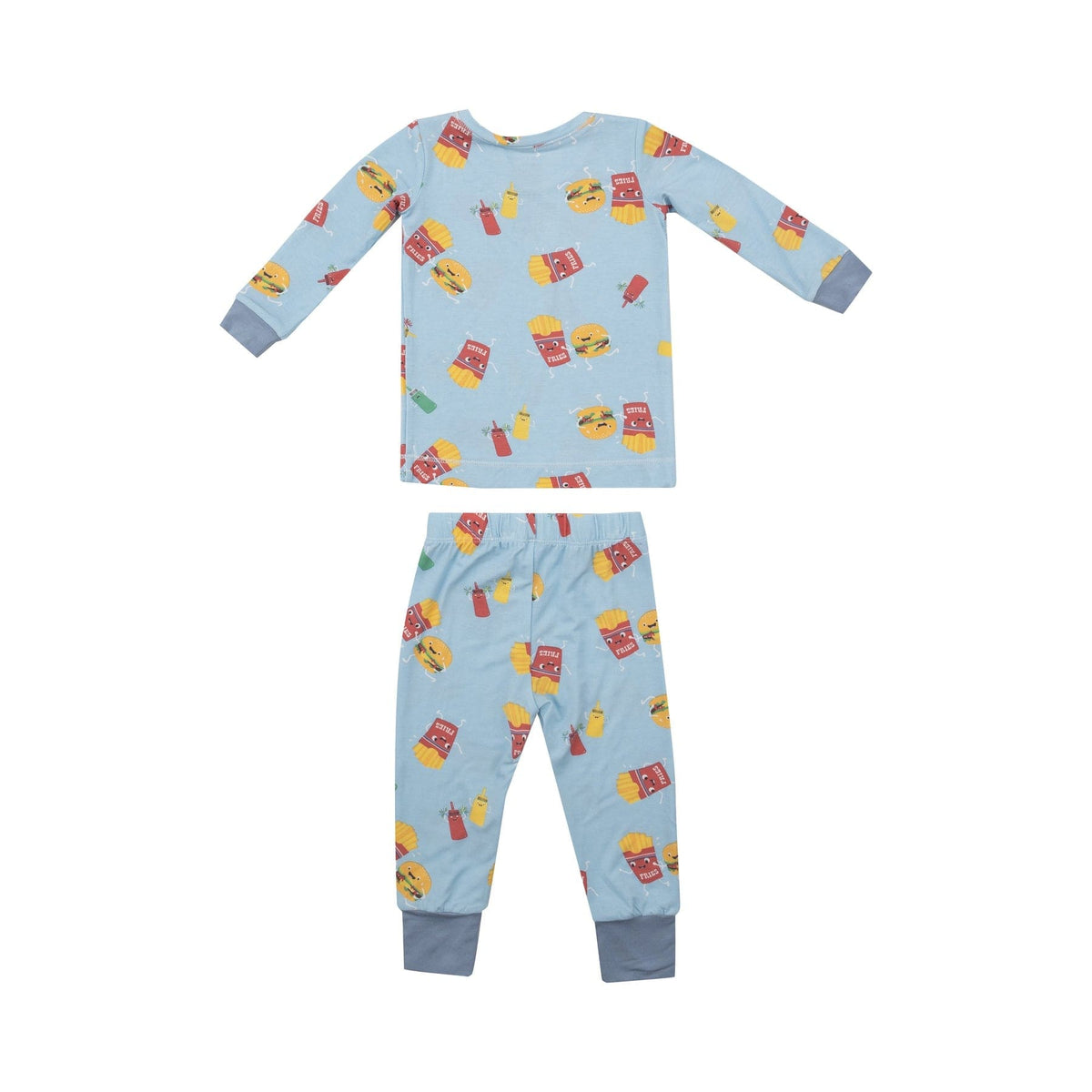 Angel Dear Angel Dear Fast Food Blue Long Sleeve Loungewear Set - Little Miss Muffin Children & Home