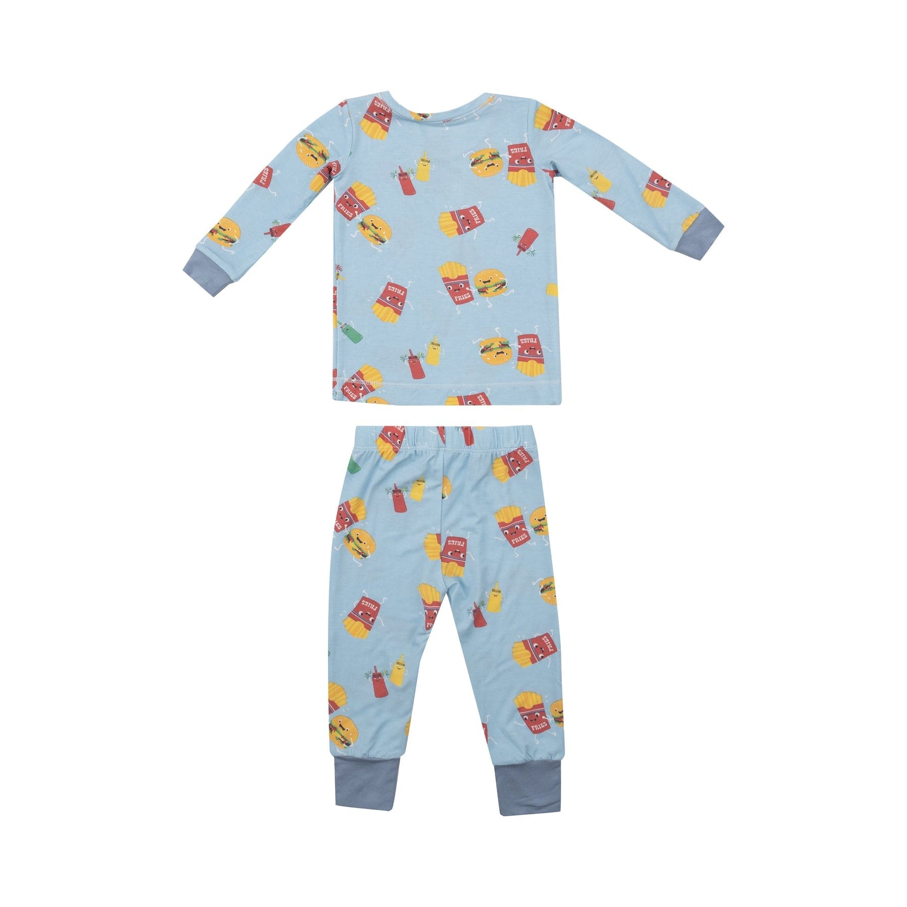 Angel Dear Angel Dear Fast Food Blue Long Sleeve Loungewear Set - Little Miss Muffin Children & Home