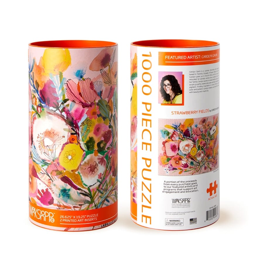 WerkShoppe WerkShoppe Strawberry Fields 1000 Piece Jigsaw Puzzle - Little Miss Muffin Children & Home