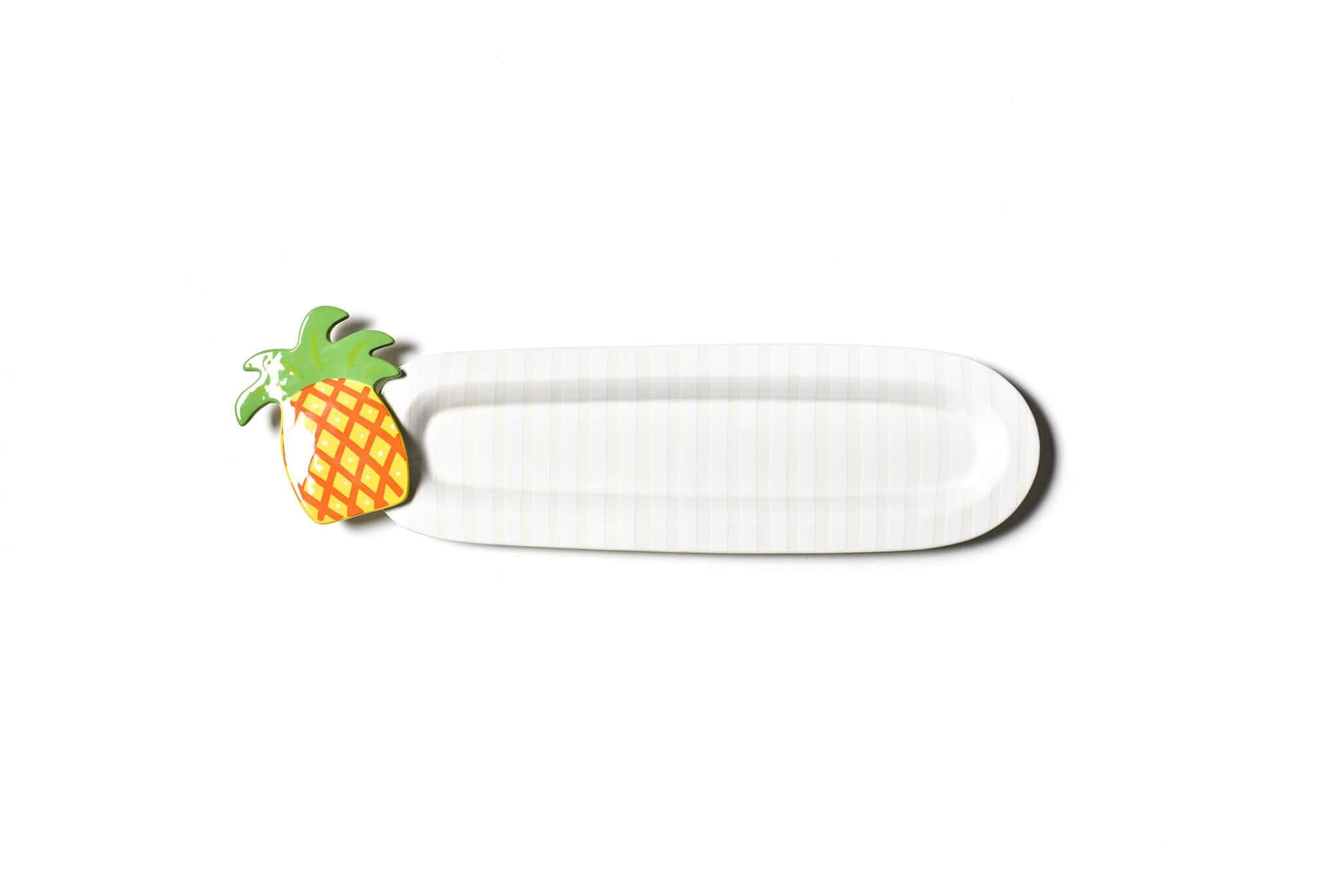 Coton Colors Company Coton Colors Company White Stripe Skinny Oval Platter - Little Miss Muffin Children & Home