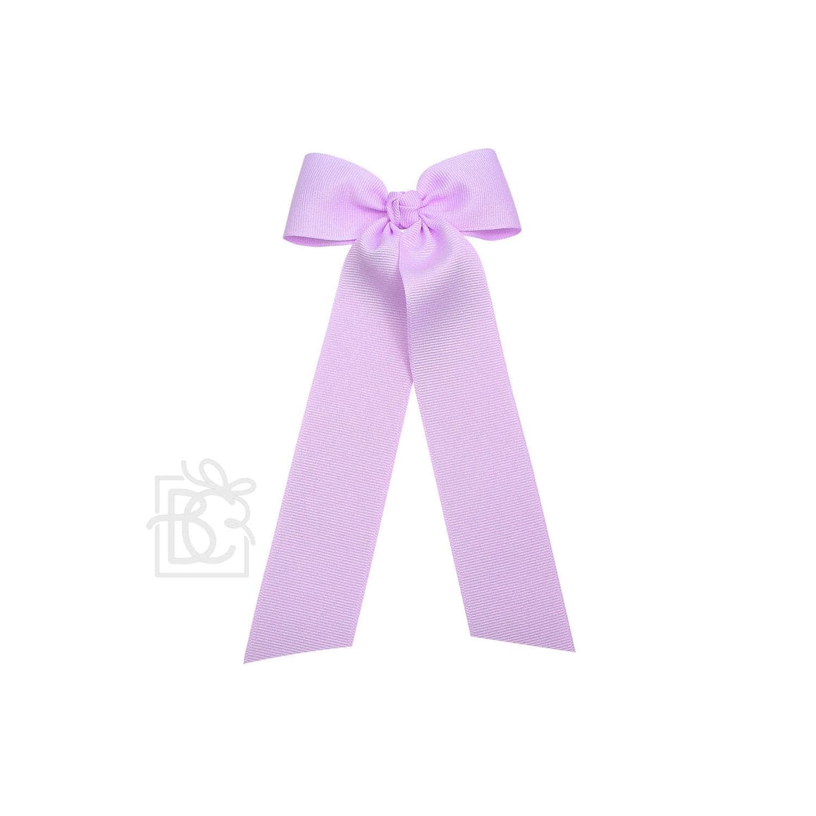 Beyond Creations Beyond Creations 4.5" Flat Bow with 7" Streamers on Alligator Clip in Light  Orchid - Little Miss Muffin Children & Home