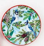 180 Degrees Holiday Birds Melamine 9" Plates, 4 Styles Available