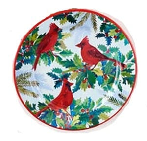 180 Degrees Holiday Birds Melamine 9" Plates, 4 Styles Available