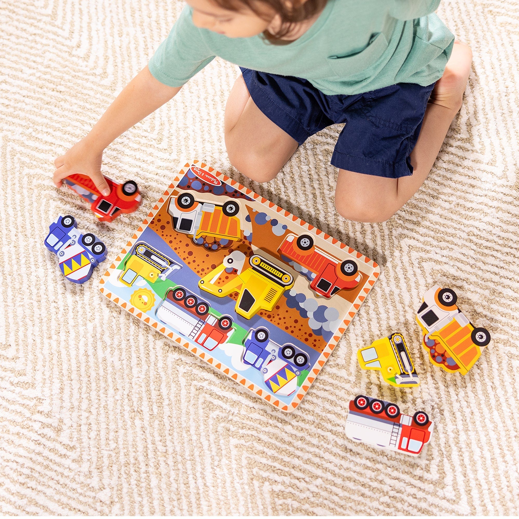 Melissa & Doug Melissa & Doug Construction Chunky Puzzle - Little Miss Muffin Children & Home