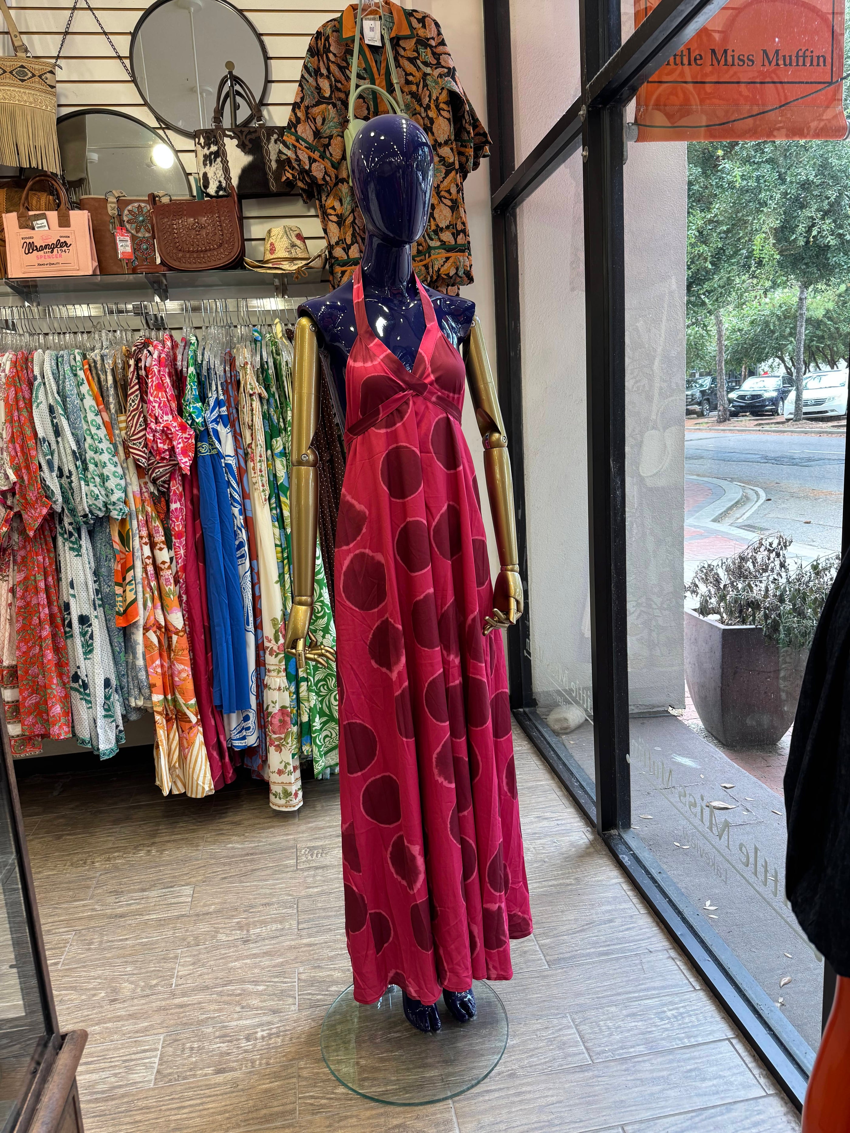 Polka Dot Halter Dress