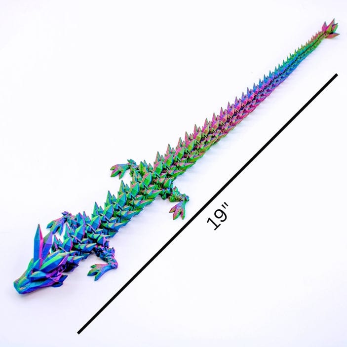 Dragon Fidgets Dragon Fidgets 19" Long Crystal Dragon - Little Miss Muffin Children & Home