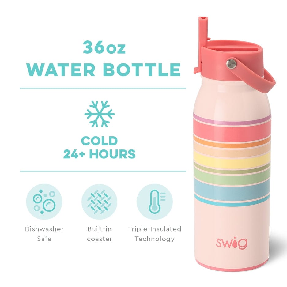 Swig Life Swig Life Good Vibrations Flip + Sip Bottle (36oz) - Little Miss Muffin Children & Home