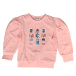 pink sweatshirt girls with sequin nutcrackers