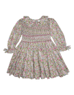 Gianna Vintage Pink Floral Smocked Waist Dress