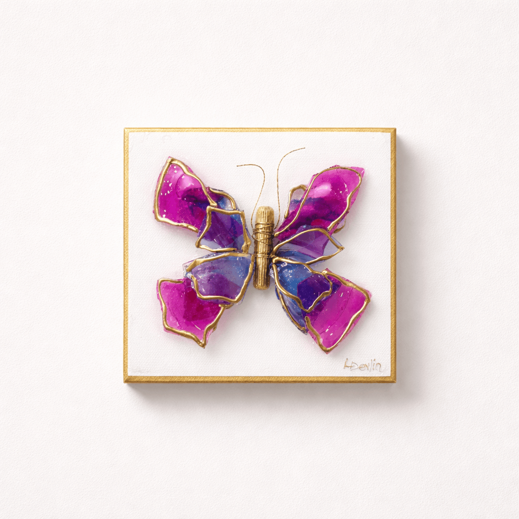 Glass Butterfly 6x6