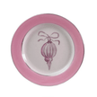 Creative Co-op Stoneware Plate with Ornament Image & Electroplated Edges, 4 Styles - Little Miss Muffin Children & Home