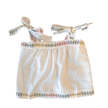 White Swiss Dot Del Mar Top