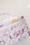 Gracefully Made Art LSU Make Up Toiletry Bag